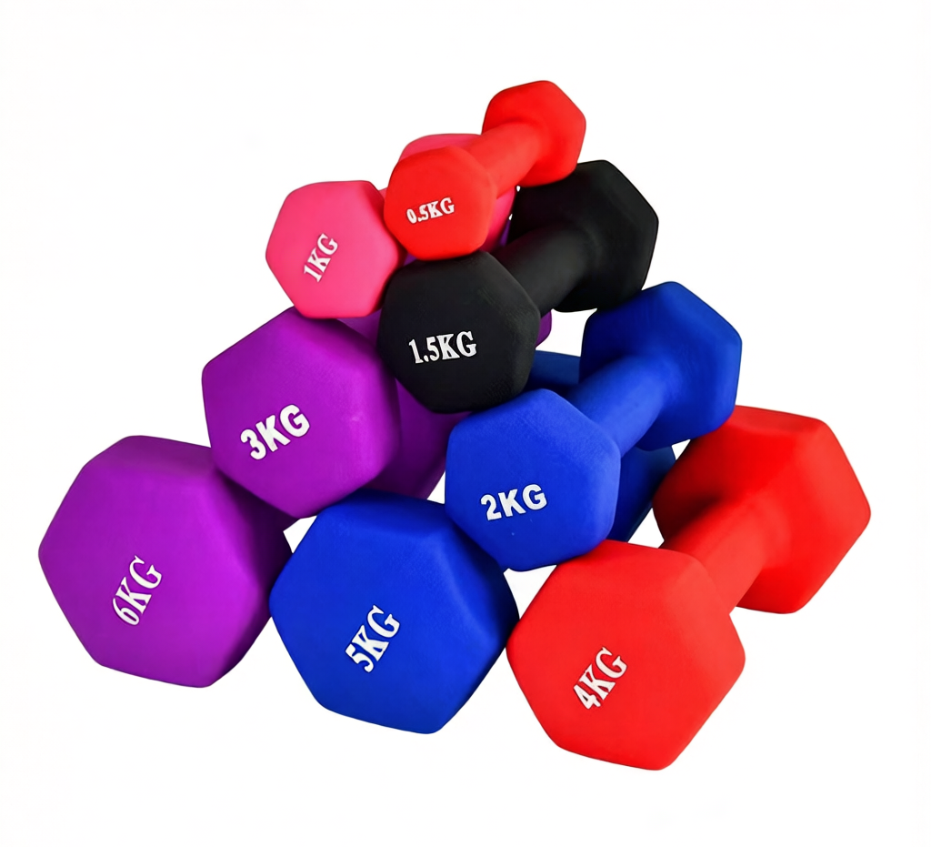 Hexagonal Vinyl-dipped Dumbbells