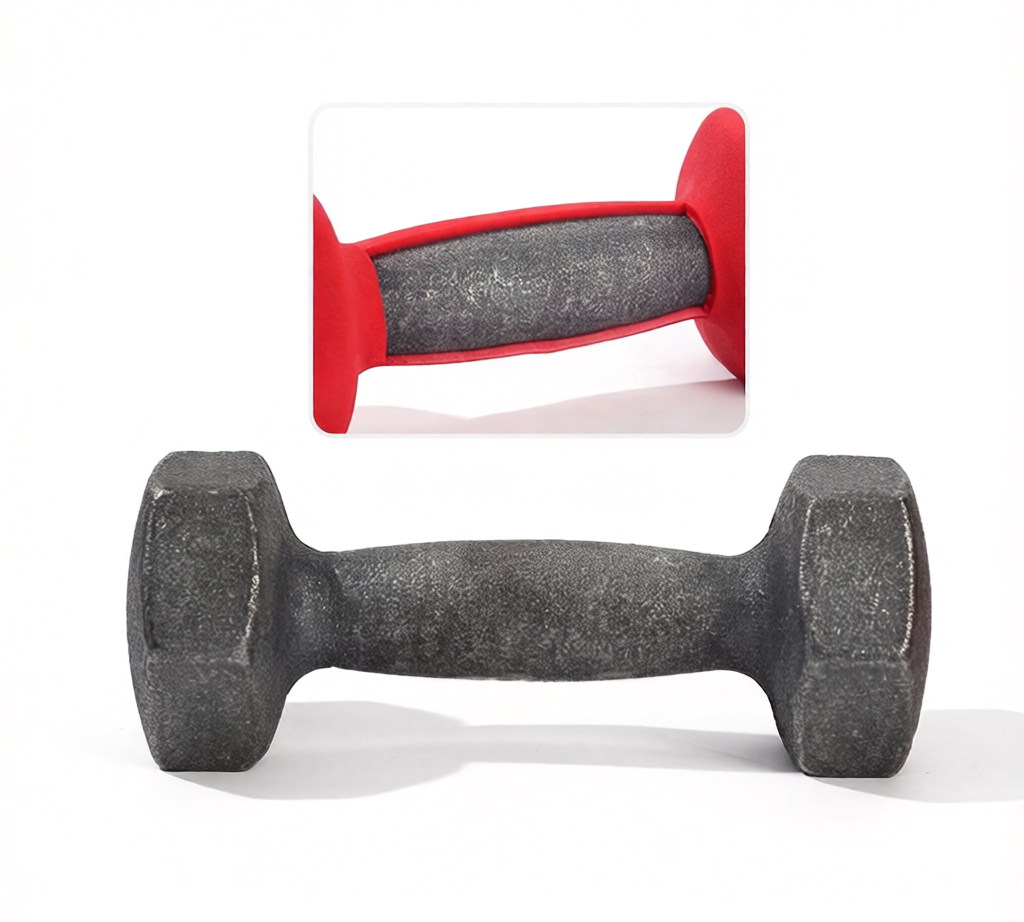 Hexagonal Vinyl-dipped Dumbbells