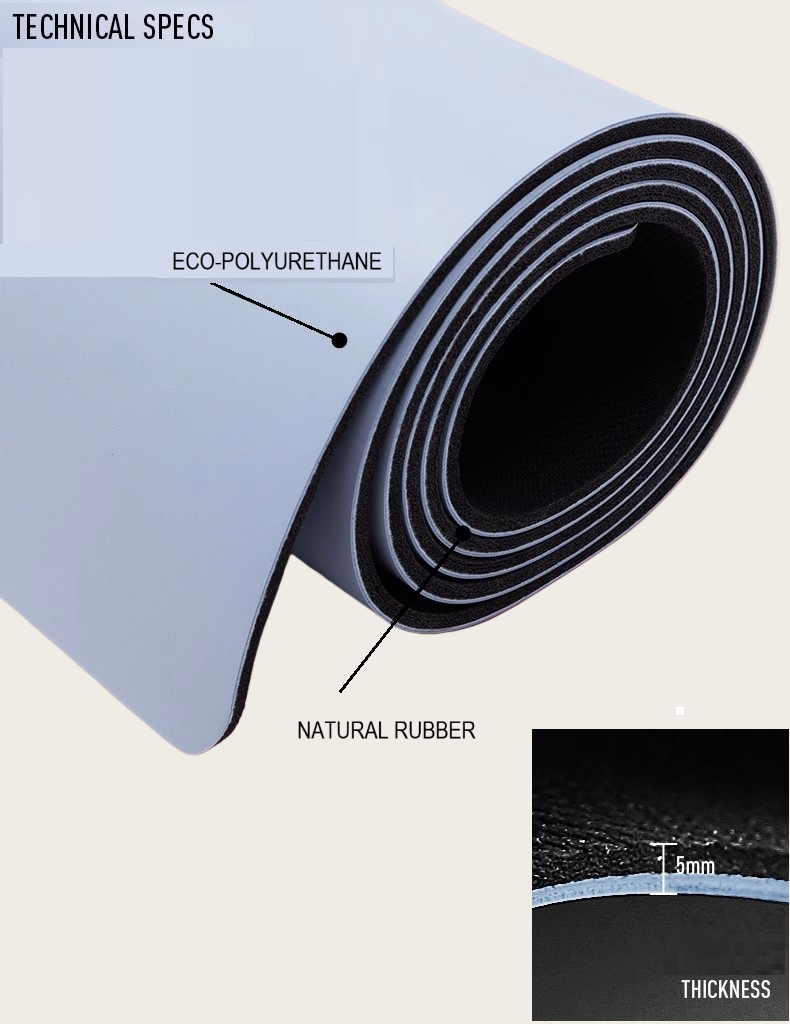 YOGA MAT PU&RUBBER
