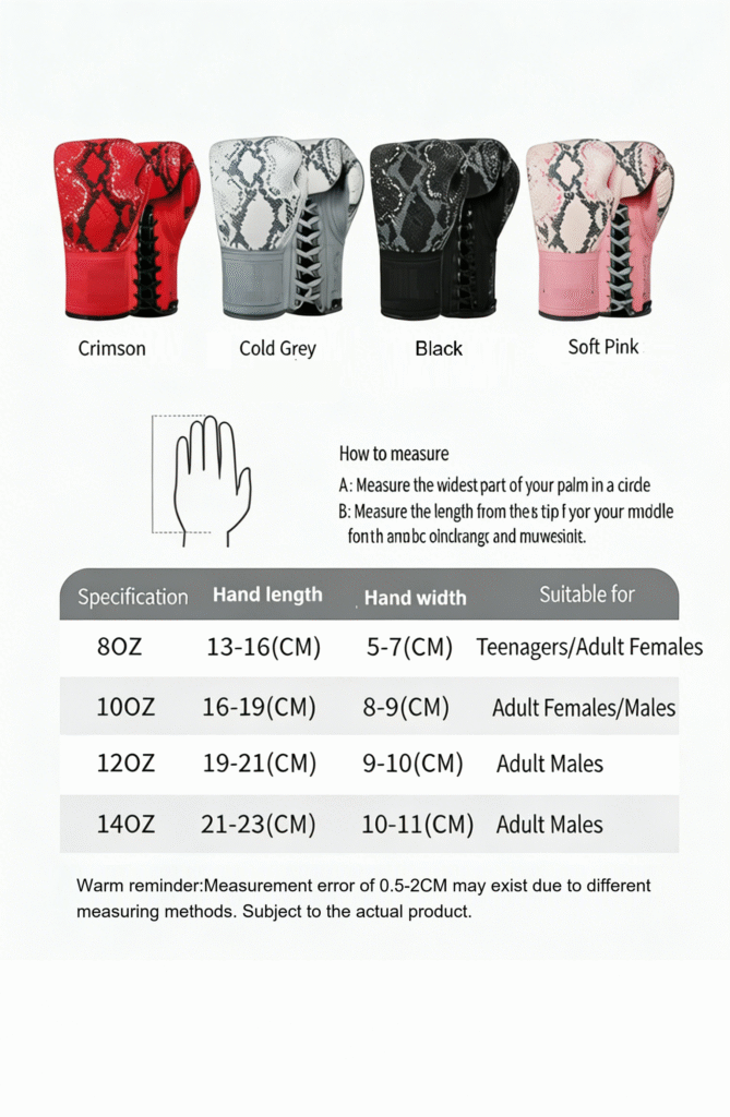 Boxing Glove with Textured Patterns